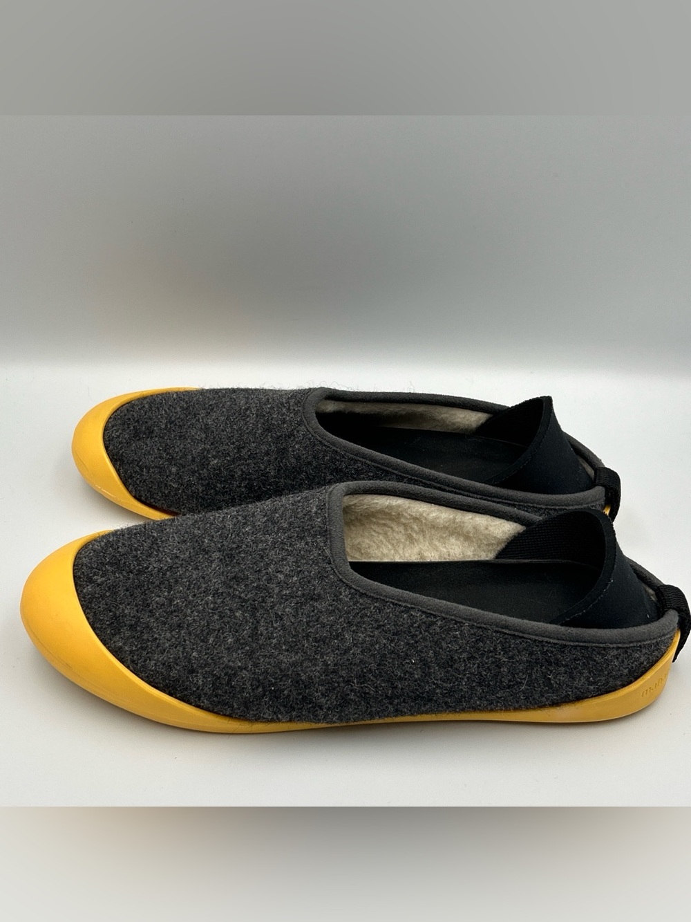 MAHABIS Classic Slippers US Size 8.5/9 Slip On Loafer Indoor Outdoor Gray Felt - Picture 5 of 13